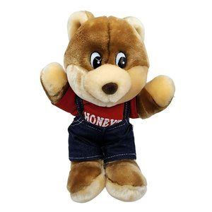 Vtg Shoney's Teddy Bear Plush Overalls